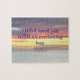 Puzzle Citas inspiradoras Biblia Verse Christian Sunset