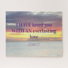 Puzzle Citas inspiradoras Biblia Verse Christian Sunset