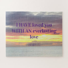 Puzzle Citas inspiradoras Biblia Verse Christian Sunset