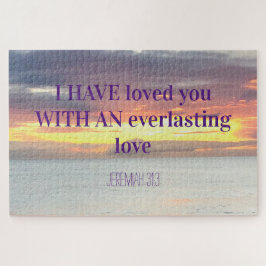 Puzzle Citas inspiradoras Biblia Verse Christian Sunset