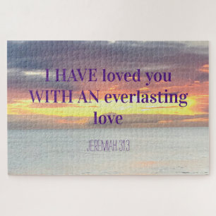 Puzzle Citas inspiradoras Biblia Verse Christian Sunset