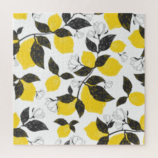 Puzzle Citrus Lemons, Verano Vintage Sin Marea.