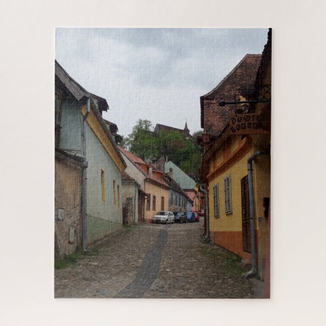 Puzzle City Road medieval Sighisoara (Vertical)