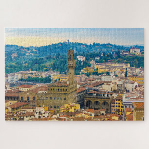 Puzzle Cityscape con Palazzo Vecchio, Florencia, Italia