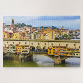 Puzzle Cityscape con Ponte Vecchio, Florencia, Italia