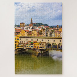 Puzzle Cityscape con Ponte Vecchio, Florencia, Italia