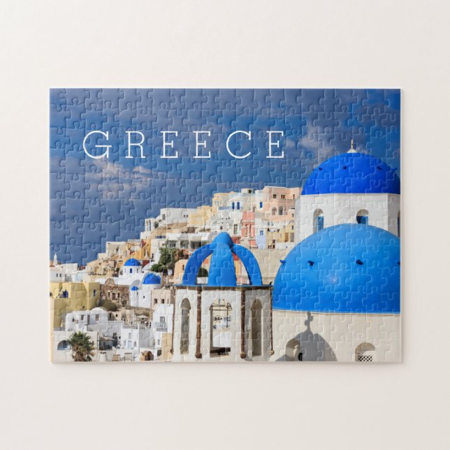 Puzzle Cityscape de Santorini, Grecia (Horizontal)