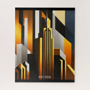 PUZZLE CITYSCAPE MODERNO DISEÑO ARTÍSTICO METROPOLIS
