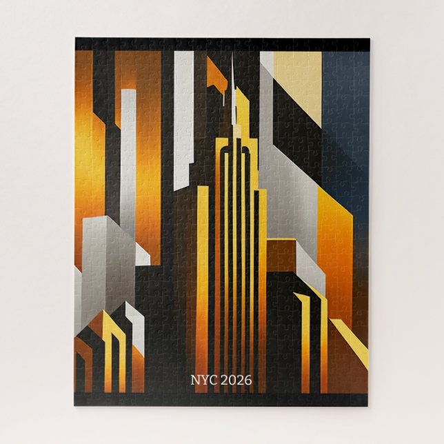 PUZZLE CITYSCAPE MODERNO DISEÑO ARTÍSTICO METROPOLIS (Vertical)