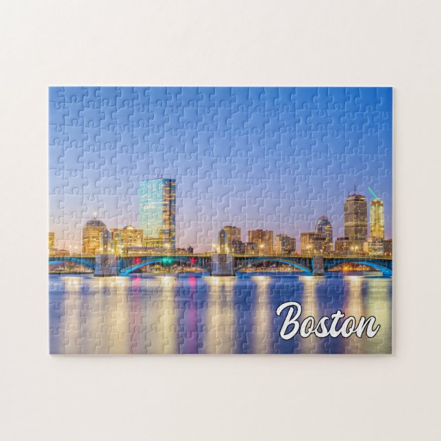 Puzzle Cityscape Of Boston, Massachusetts, Estados Unidos (Horizontal)