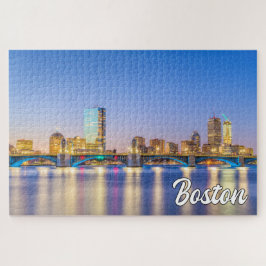 Puzzle Cityscape Of Boston, Massachusetts, Estados Unidos
