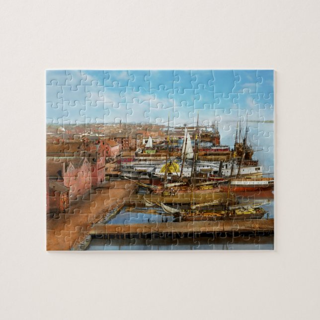 Puzzle Ciudad - Alexandria VA - Vista desde Pioneer Mill (Horizontal)