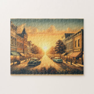 Puzzle Ciudad americana vintage
