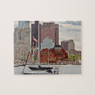 Puzzle Ciudad - Boston Ma - Paseo marítimo horizonte