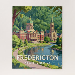 Puzzle Ciudad catedral de Fredericton, Nuevo Brunswick 💎