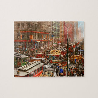 Puzzle Ciudad - Chicago - Embotellamiento en Dearborn St 