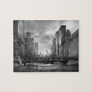 Puzzle Ciudad - Chicago, IL - mirando hacia BW futuro
