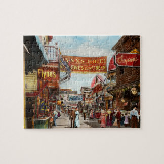 Puzzle Ciudad - Coney Island NY - Bowery Beer 1903