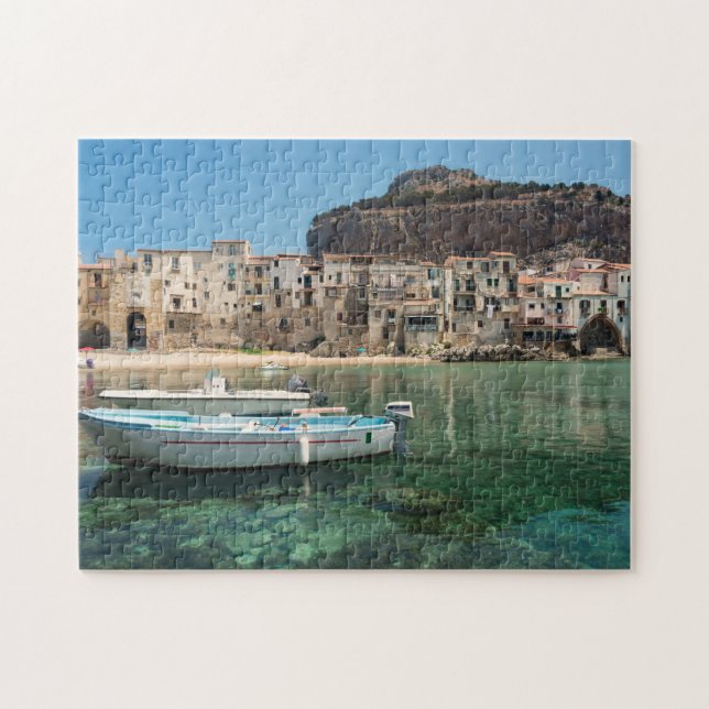 Puzzle Ciudad de Cefalu en Sicilia (Horizontal)