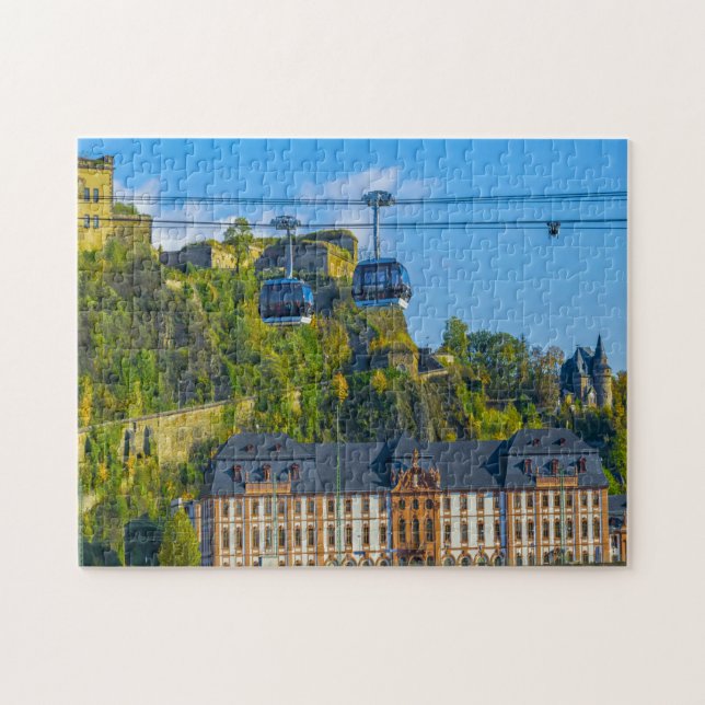Puzzle Ciudad de Coblenza Alemania. (Horizontal)