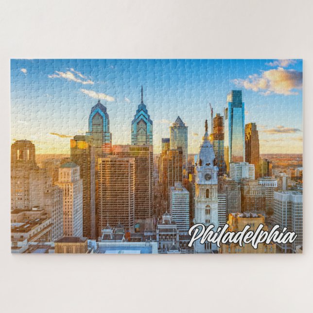 Puzzle Ciudad de Filadelfia, Pennsylvania, Estados Unidos (Horizontal)