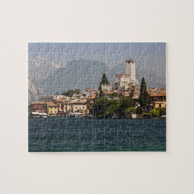 Puzzle Ciudad de Lakeside, Malcesine, provincia de Verona (Horizontal)