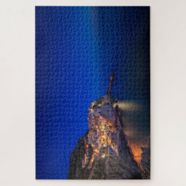 Puzzle Ciudad de Manarola en Cinque Terre por la noche