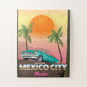 Puzzle Ciudad de México, poster de vacaciones de méxico