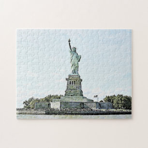 Puzzle Ciudad de Nueva York - Estatua de la Libertad