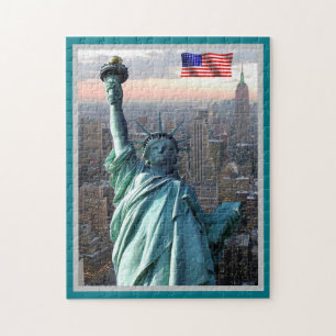 Puzzle Ciudad de Nueva York - Estatua de la Libertad - Es