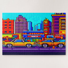 Puzzle ciudad de píxeles