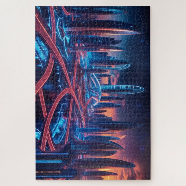 Puzzle Ciudad futurista (Vertical)