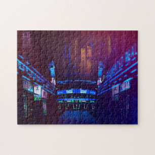 Puzzle Ciudad futurista del Cyberpunk en Marte