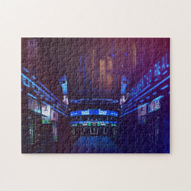 Puzzle Ciudad futurista del Cyberpunk en Marte (Horizontal)
