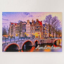Puzzle Ciudad Histórica De Ámsterdam, Países Bajos