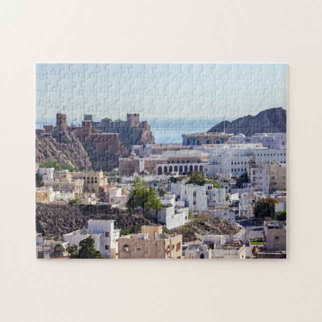 Puzzle Ciudad histórica original de Mascate - Omán (Horizontal)