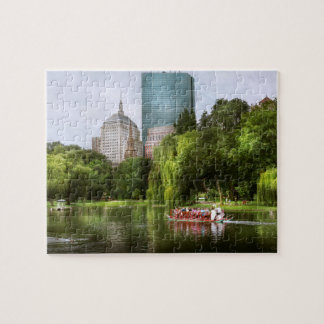 Puzzle Ciudad - mamáes de Boston - jardín público de