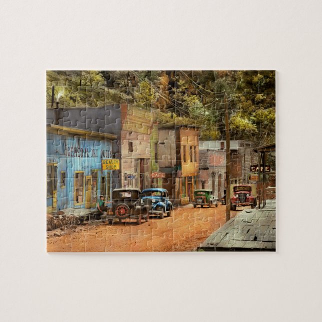 Puzzle Ciudad - Mogollon NM - Antes de los fantasmas 1940 (Horizontal)