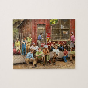 Puzzle Ciudad - Mogollon, NM - Reunión de pueblo 1940