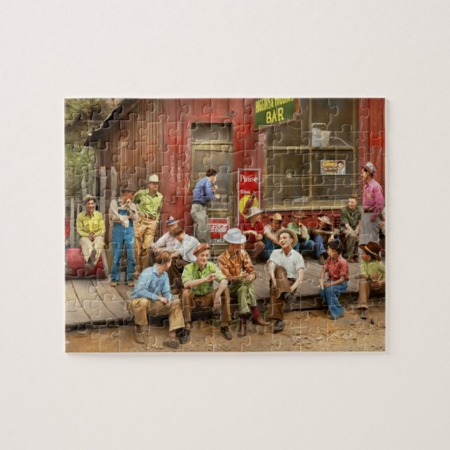 Puzzle Ciudad - Mogollón, NM - Reunión en 1940 (Horizontal)