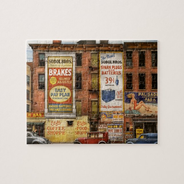 Puzzle Ciudad - Nueva York NY - Barra de almuerzo de élit (Horizontal)