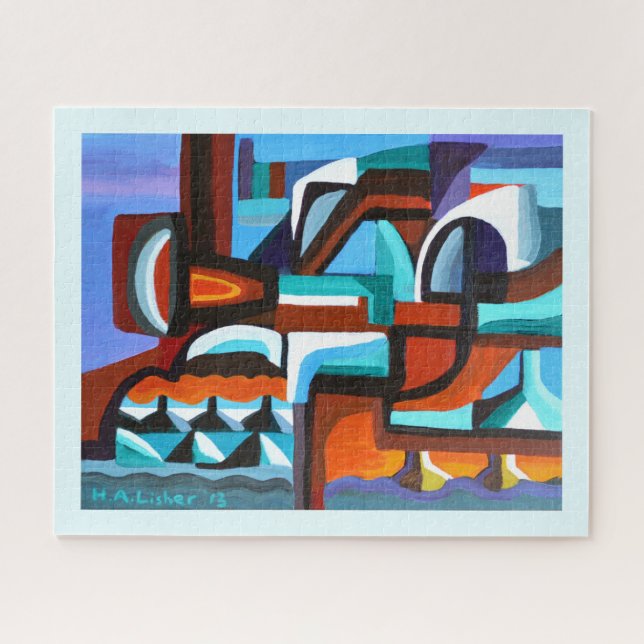 Puzzle Ciudad oceánica (Horizontal)