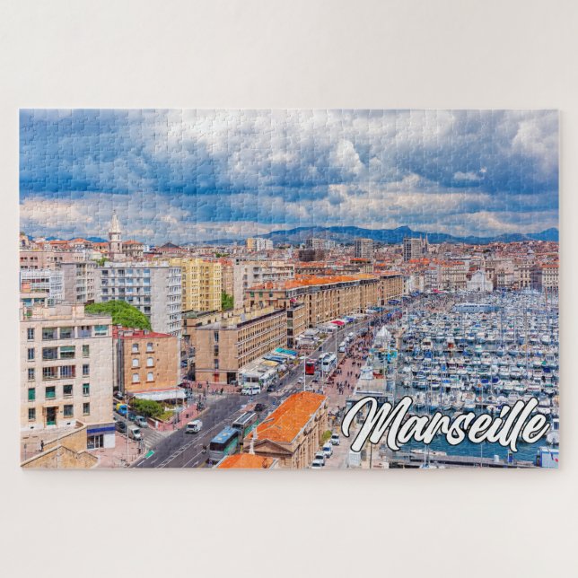 Puzzle Ciudad Portuaria De Marsella, Francia (Horizontal)