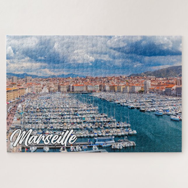 Puzzle Ciudad Portuaria De Marsella, Francia (Horizontal)