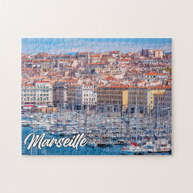Puzzle Ciudad Portuaria De Marsella, Francia (Horizontal)