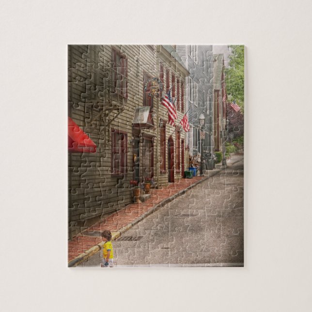 Puzzle Ciudad - Rhode Island - Newport - Viaje  (Vertical)