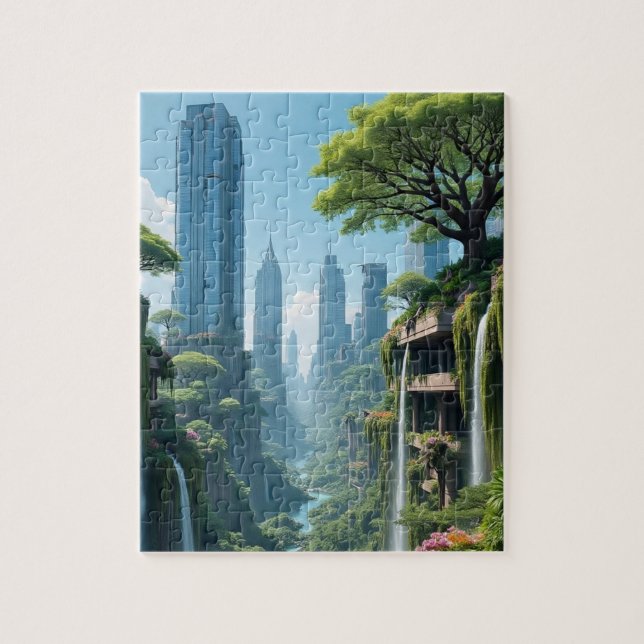 Puzzle Ciudad Selvática (Vertical)