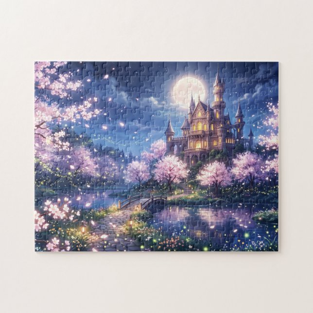 Puzzle Ciudad y castillo de fantasía (Horizontal)