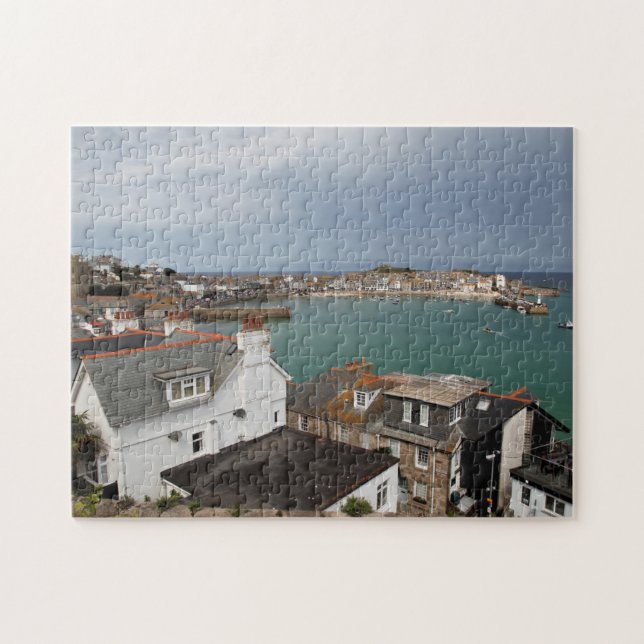 Puzzle Ciudad y puerto de St.Ives, Cornwall (Horizontal)