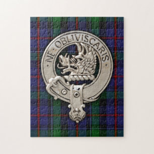Puzzle Clan Campbell Escudo y Cawdor Tartán
